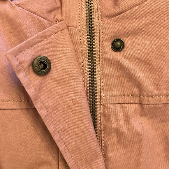 Blu-Pepper Coat Lightweight Hooded Jacket Womens Small Rose Drawstring Pockets - Picture 12 of 13